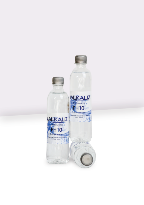 31-01 Alkaline Cylindrical Bottled Water pH 10 (500ml) 12 And 24 Pack