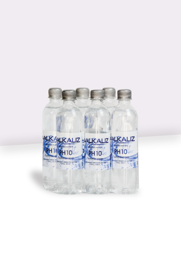 32-01 Alkaline Cylindrical Bottled Water pH 10 (500ml) 12 And 24 Pack