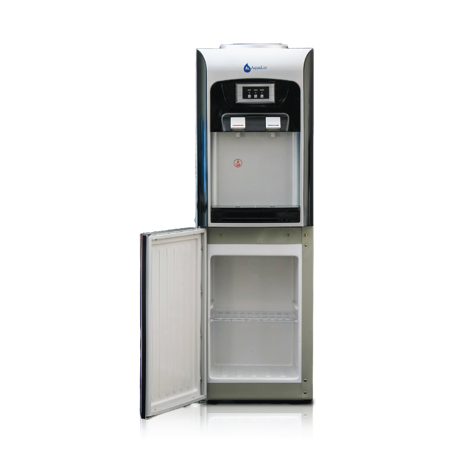 AquaLiz Floor-Standing Water Cooler Black Accent Edition