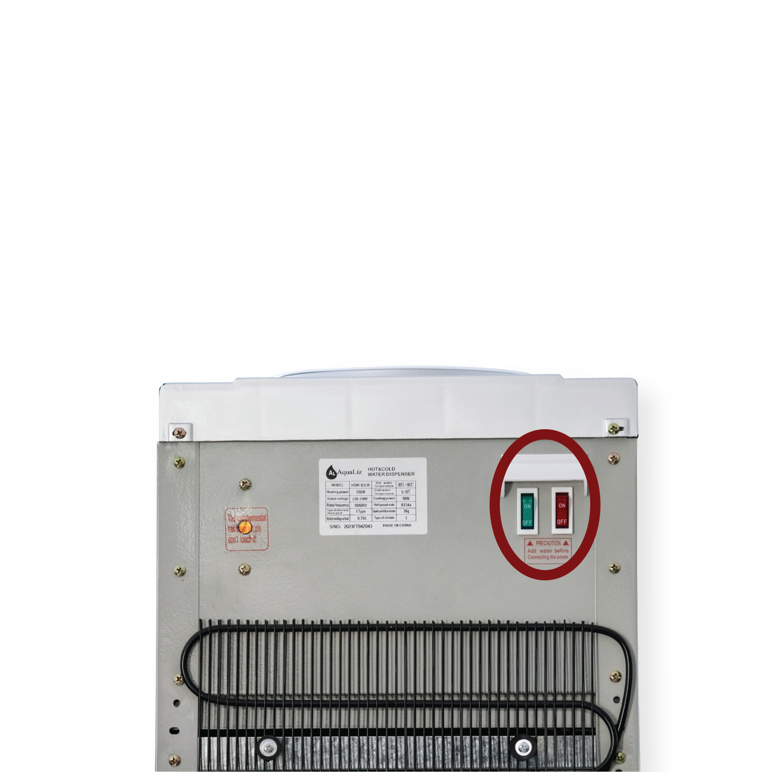 AquaLiz Floor-Standing Water Cooler Black Accent Edition