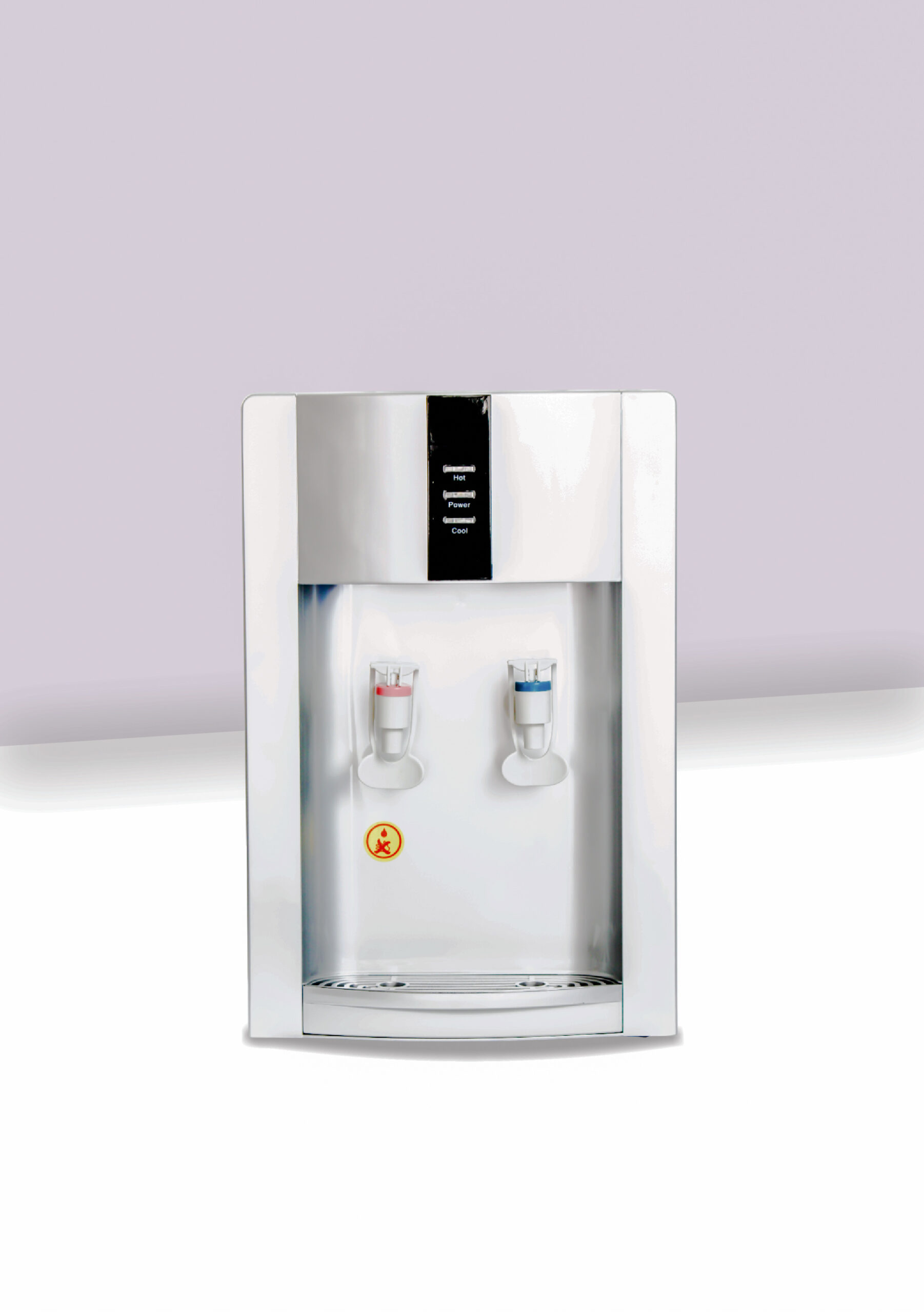 dispenser6666 AquaLiz Desktop Water Dispenser/Water Cooler – Inline Silver Model (No Filters)